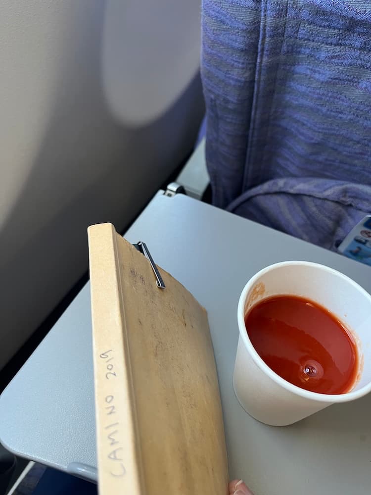 飛機座位與筆記本